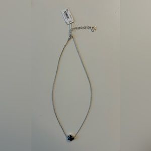 Kendra Scott NWT Silver & Black Tess Necklace
